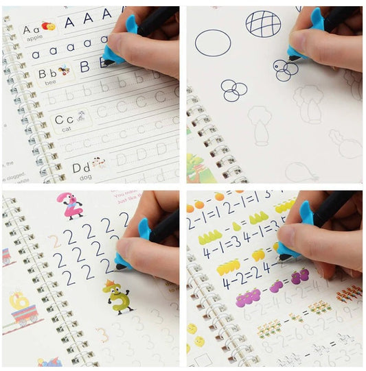 PACK DE 4 CUADERNOS MÁGICOS DE CALIGRAFÍA